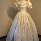 NiceVestidos--White Princess Satin Long Ball Gown Simple Wedding Dress NV5827