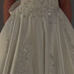NiceVestidos--White Long Satin Wedding Dress With Delicate Beads NV5885