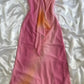 Pink Gorgeous Gradient Strapless Long Chiffon Elegant Ball Gown Evening Dress Party Dress nv4610