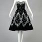 NiceVestidos-Black Floral Satin Short Formal Homecoming Dress Hoco Gown nv5502