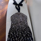NiceVestidos-Black gorgeous exquisite beaded short formal homecoming dress hoco dress nv5486