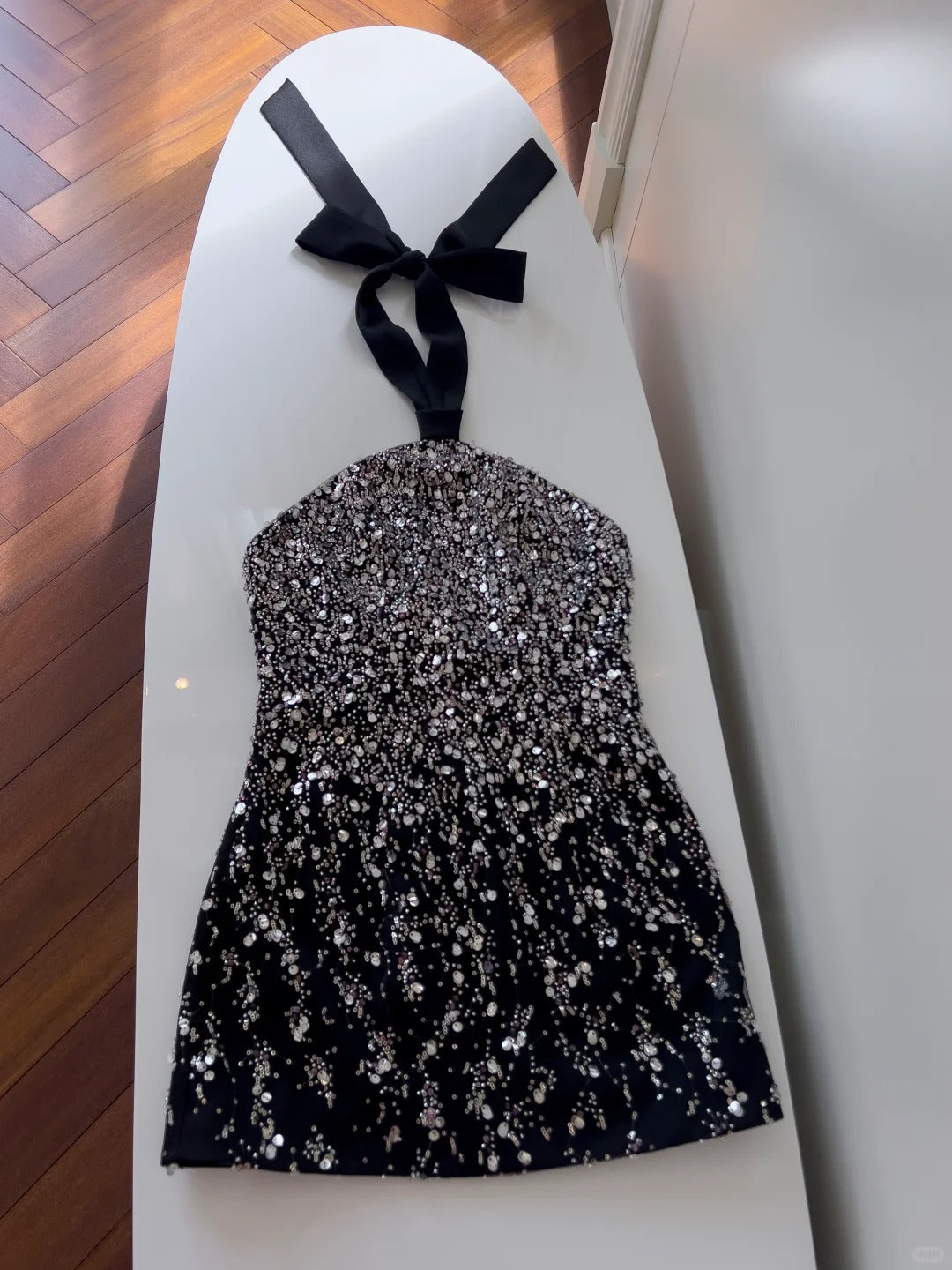 NiceVestidos-Black gorgeous exquisite beaded short formal homecoming dress hoco dress nv5486