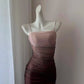 NiceVestidos-Fashion Pink/Light Brown Ombre Tulle Long Prom Dress Nv5612