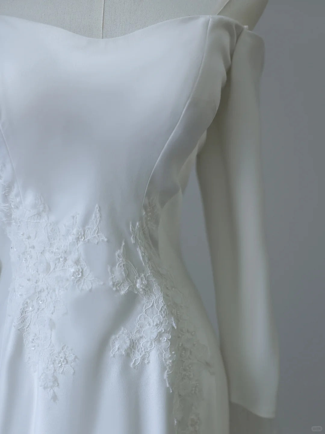 White simple fashion applique mermaid elegant long satin ball gown evening dress wedding dress nv4339