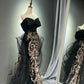 Black Gorgeous Gold Long Ball Dress NV6623