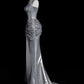 ✨Silver Shiny Elegant Gorgeous Long Sequin Mermaid Slim Floor-Length Ball Gown Evening Gown Party Dress nv4201