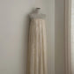 Ivory White Gorgeous Exquisite Beading Long Floor Length Tulle Sequined Ball Gown Evening Dress Birthday Holiday Party Dress nv4070
