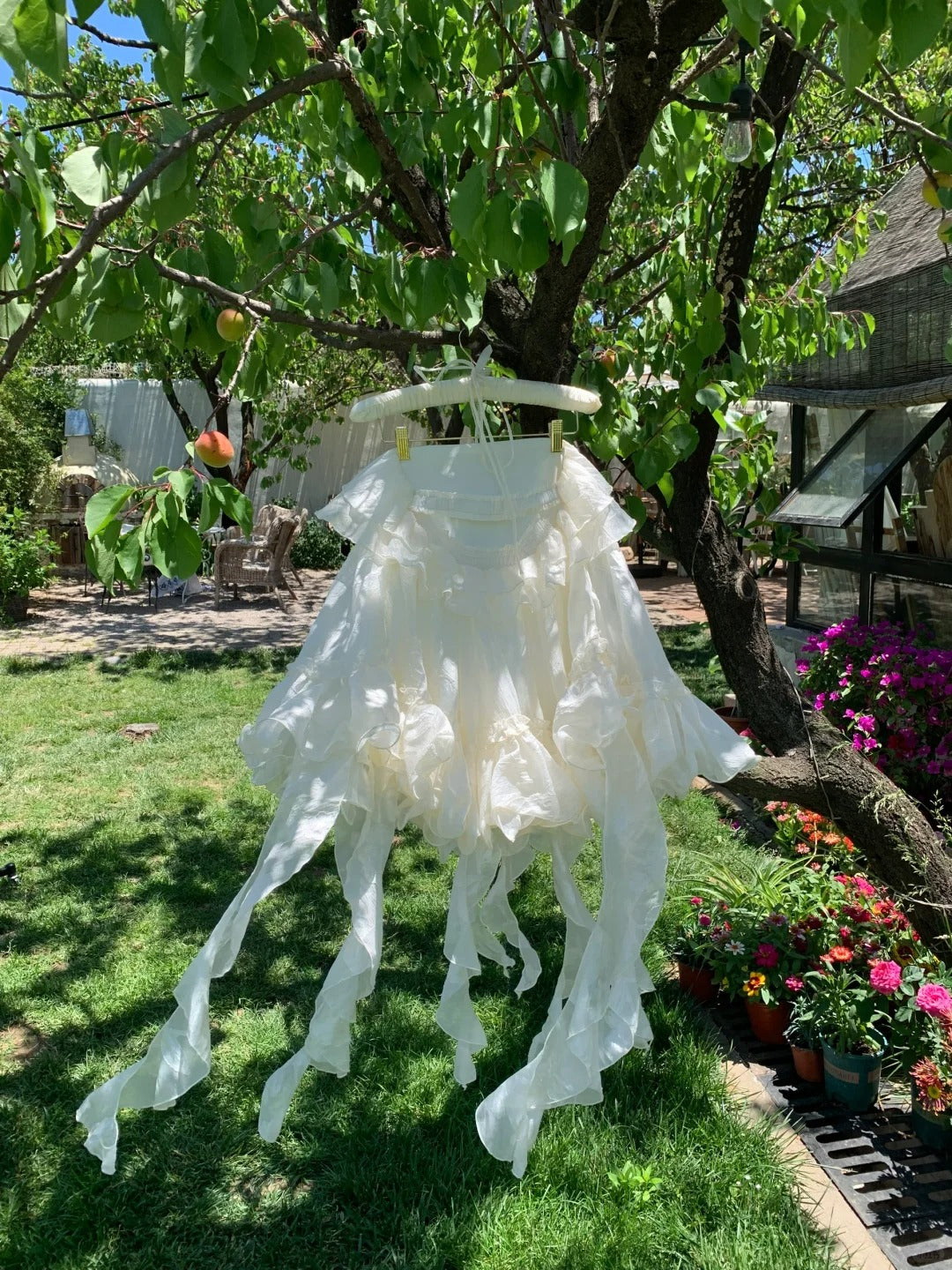 White Sweet Short Chiffon Homecoming Dress Birthday Party Dress nv4938