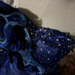 A gorgeous, shimmering blue long tulle ball gown NV6660