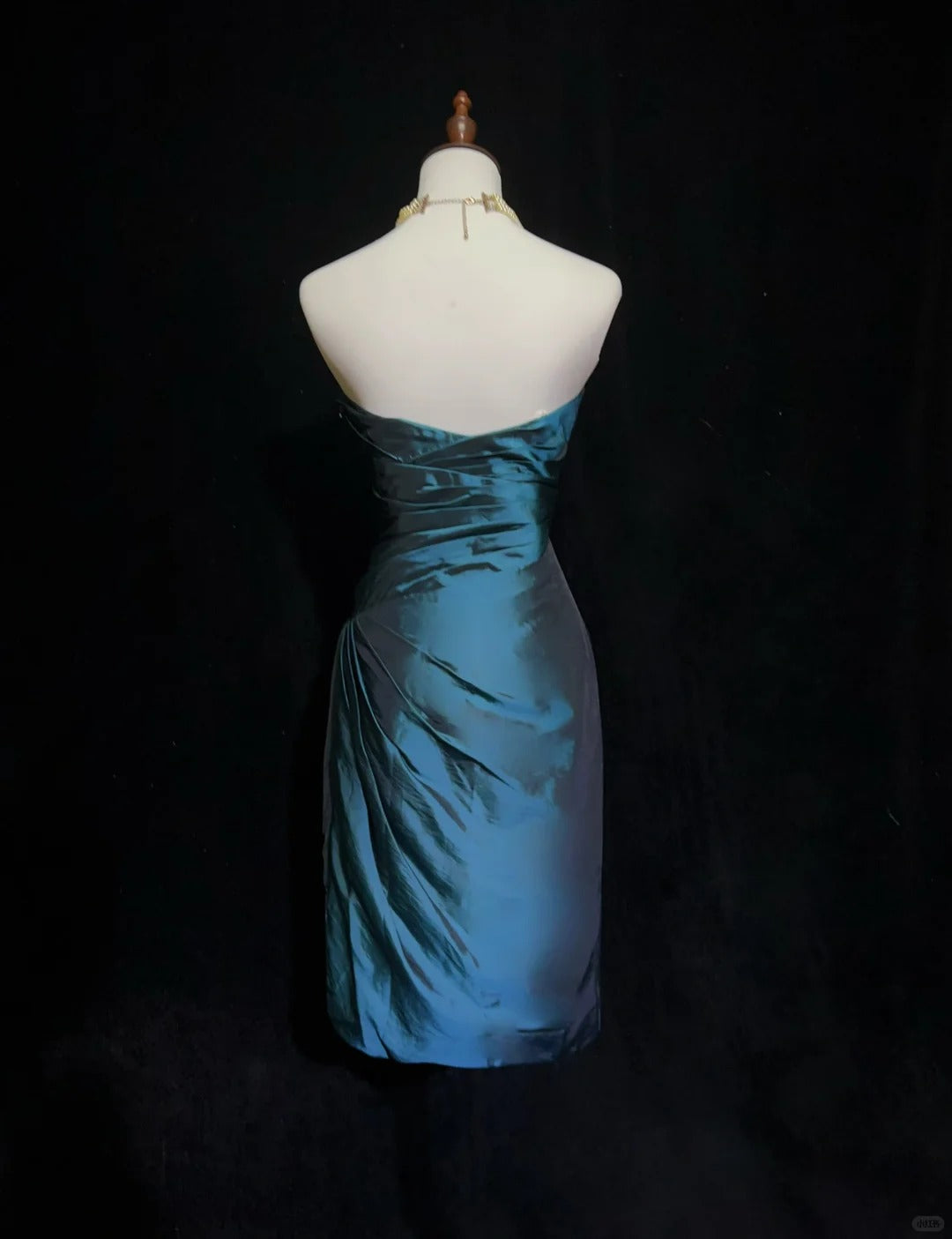 Pfauenblaues Homecoming-Kleid, kurzes Satin-Ballkleid, Abendkleid, nv4389