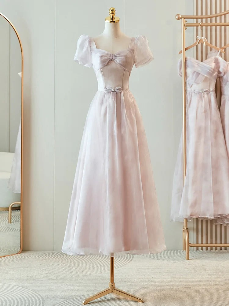 Pink Purple Elegant Romantic Fashion Long Tulle Bridesmaid Dress Prom Dress Evening Dress Party Dress Graduation Dress Prom Dress nv4041