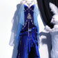Retro Blue Long Goddess Dress Prom Dress NV6473