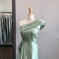 Green Fashion Simple Elegant Long Satin Prom Dress Evening Dress bridesmaid dress Wedding Mother's Party Dress Prom Dress nv3886