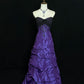 Charmantes lila exquisites Strass-Taft-Vintage-Ballkleid nv5147