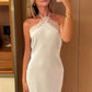 White fashion simple exquisite lace long evening dress party dress nv3511