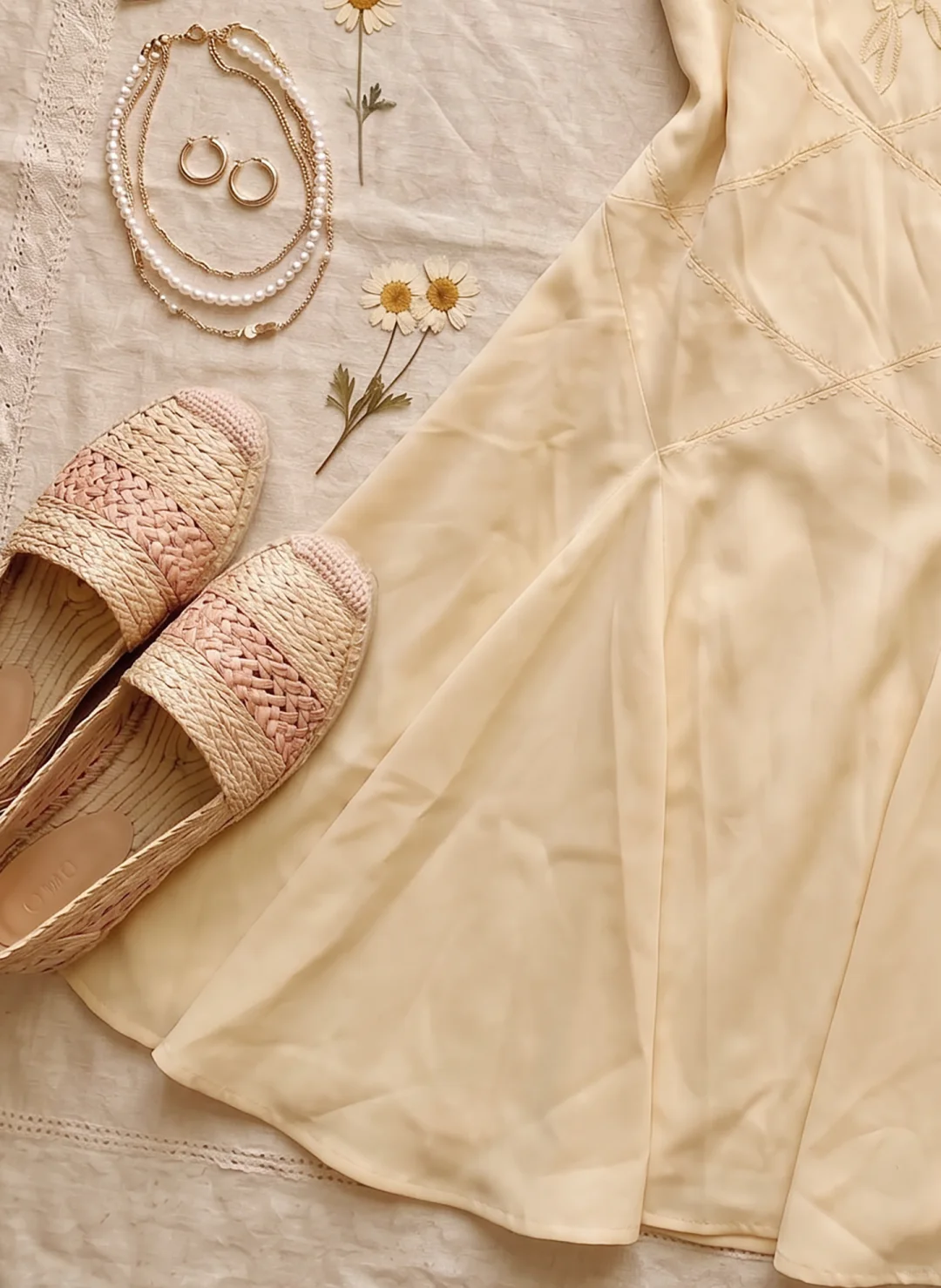 Cream Beige Sleeveless V Neck Short Homecoming Dress Floral Embroidery A-Line Vintage Cocktail Gown  NV6911