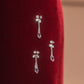Red Exquisite Beaded Long Velvet Mermaid Slim Prom Dress Evening Dress Party Dress nv4730
