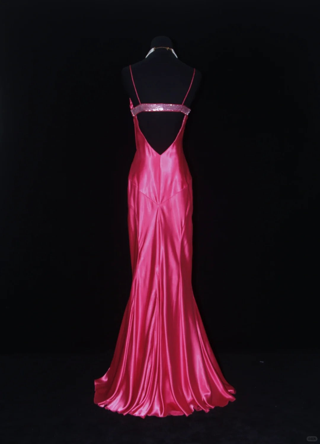 Rose Red Barbie Princess Fashion Off Shoulder Back Long Satin Prom Dress Evening Dress nv5205