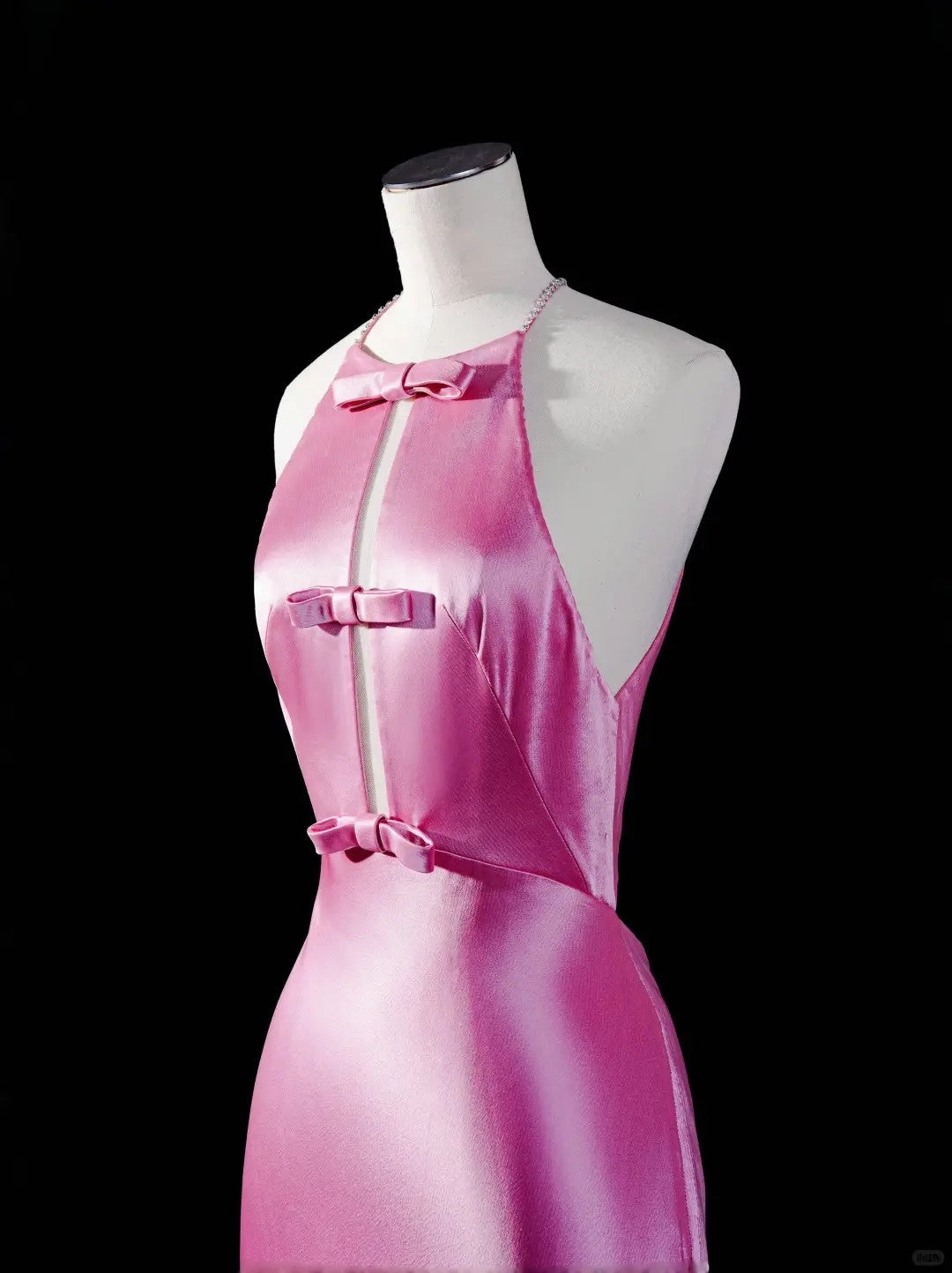 Rosa Mode Trägerloses Langes Satin Ballkleid Abendkleid Partykleid nv4356