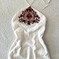 NiceVestidos-White Embroidered Chiffon Holiday Suspender Dress Travel Dress nv5541