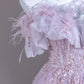 Pink Purple gorgeous exquisite beaded long prom dress evening dress party dress nv4727