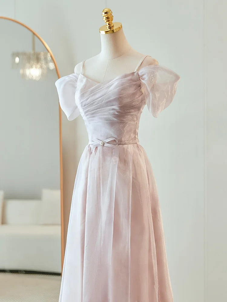 Pink Purple Elegant Romantic Fashion Long Tulle Bridesmaid Dress Prom Dress Evening Dress Party Dress Graduation Dress Prom Dress nv4041