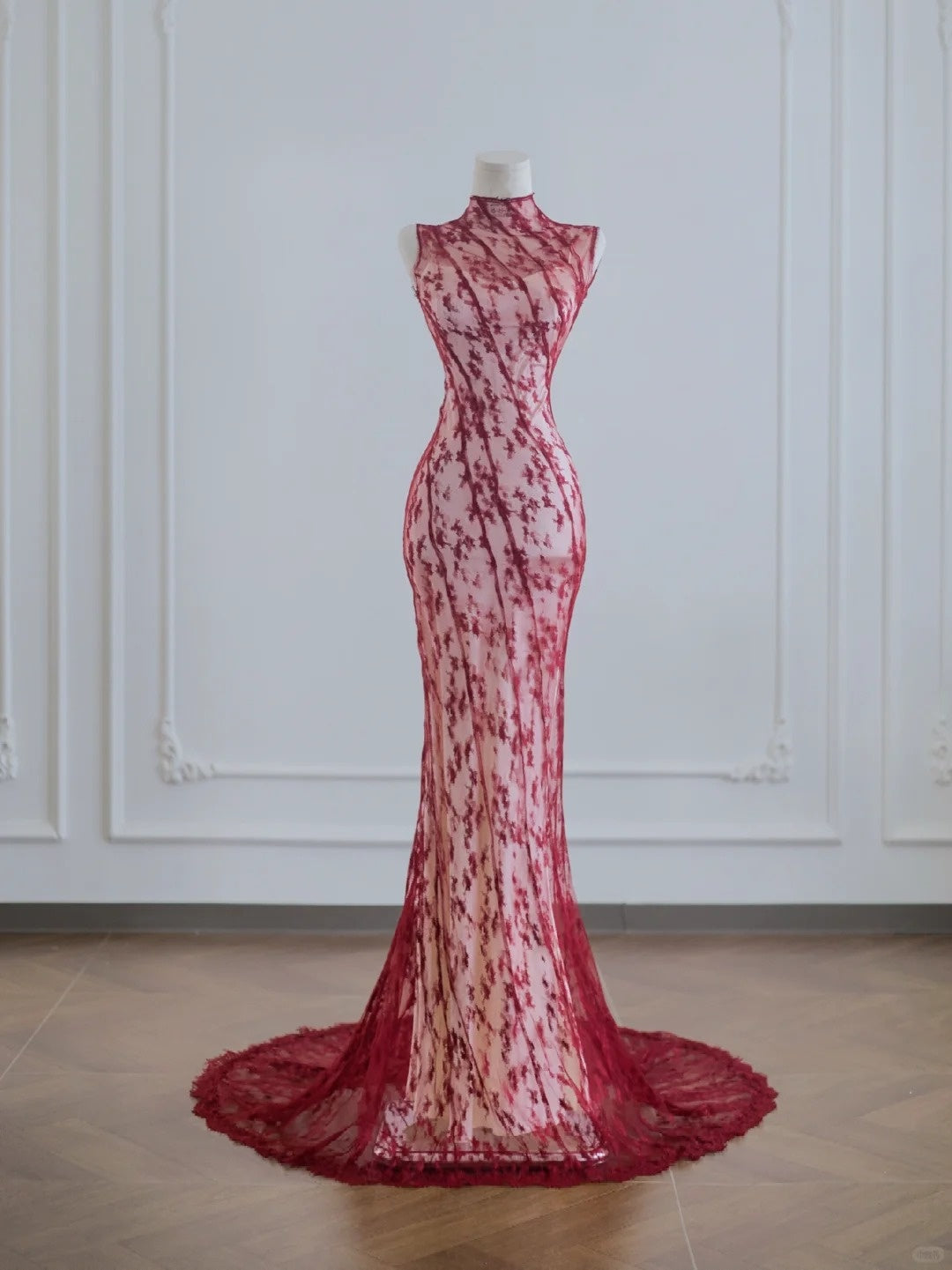 Robe de soirée longue rouge sexy et élégante en mousseline de soie, dos nu, robe de bal, robe de soirée, nv4952