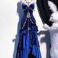 Retro Blue Long Goddess Dress Prom Dress NV6473
