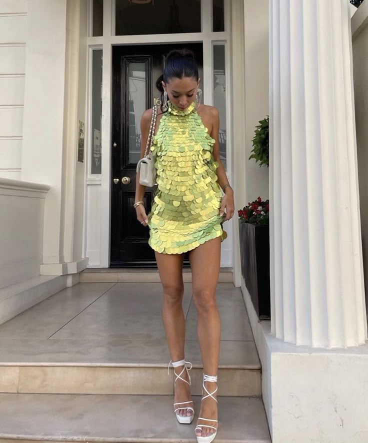 Green Stylish Elegant Strap Short Sequined Homecoming Dress Birthday Party Dress Evening Dress Prom Dress nv3956