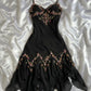 NiceVestidos-Black Floral Fairy Short/Mid-Length Unique Homecoming Dress nv5461