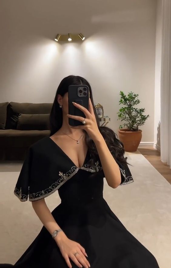 White/Green/Black simple elegant cape style embroidered long Prom Dress evening dress party dress nv2421