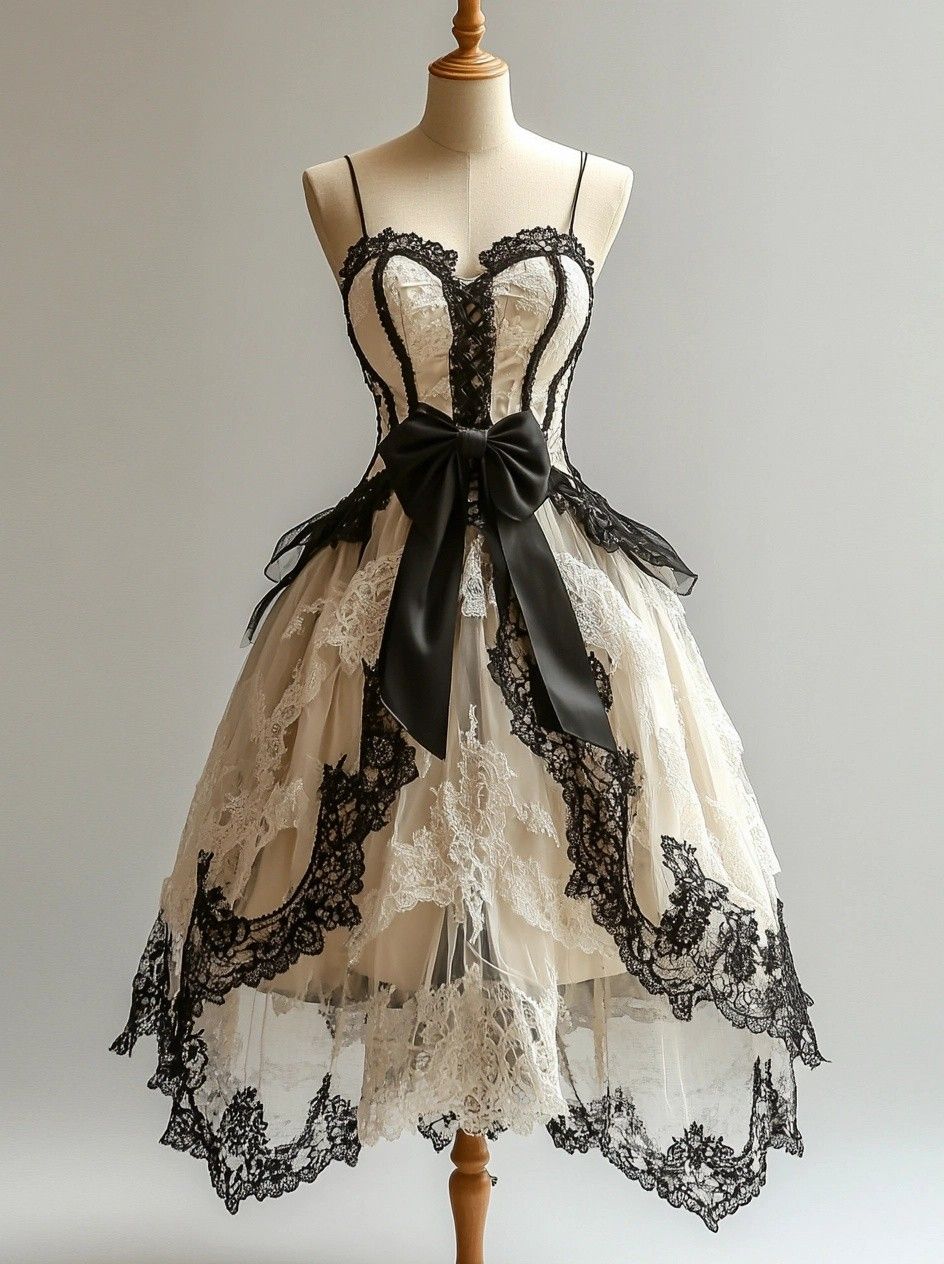 Black ivory vintage lace short homecoming dress birthday party dress nv4907