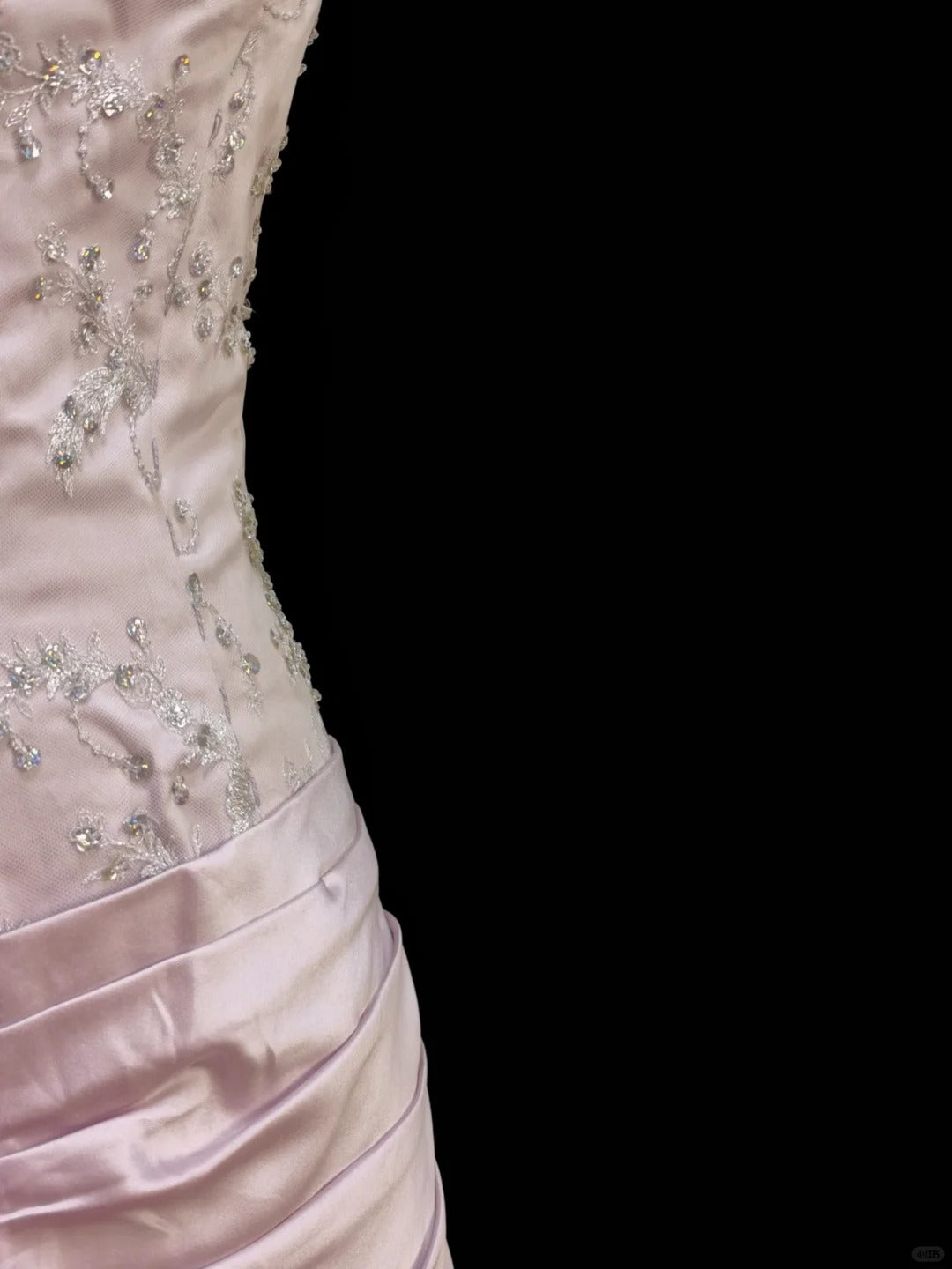 Pink Sweet Lace Bow Long Tulle Satin Princess Ball Gown Evening Dress Party Dress Adult Ceremony Dress Birthday Dress nv4199