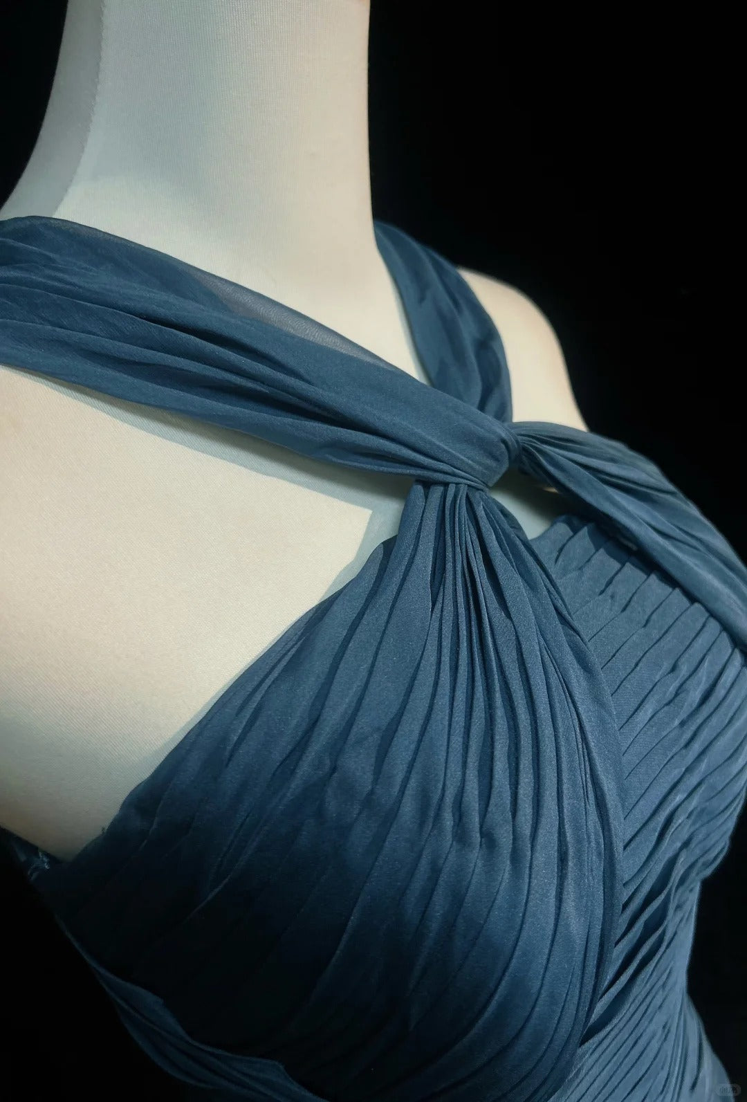 Blue long chiffon Prom Dress evening gown bridesmaid dress nv4395