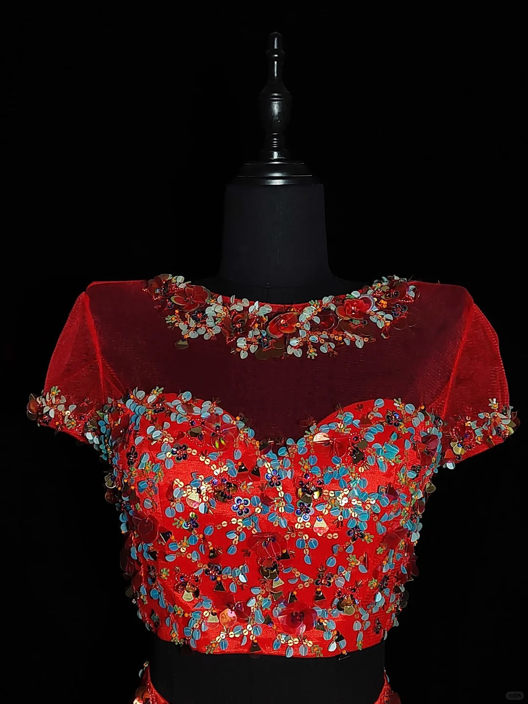 Red Gorgeous Vintage Elegant Exquisite Beaded Short Sleeve Long Mermaid Mermaid Dress Satin Tulle Chiffon Ball Gown Evening Dress Party Dress Wedding Dress Prom Dress nv3962