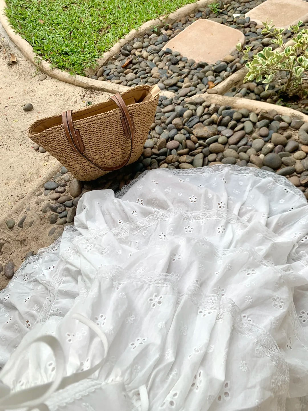 White sweet long chiffon homecoming dress birthday party dress nv4940