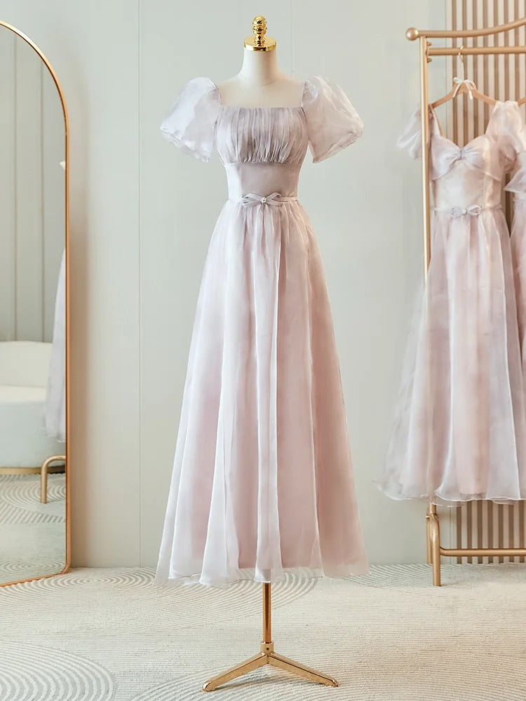 Pink Purple Elegant Romantic Fashion Long Tulle Bridesmaid Dress Prom Dress Evening Dress Party Dress Graduation Dress Prom Dress nv4041