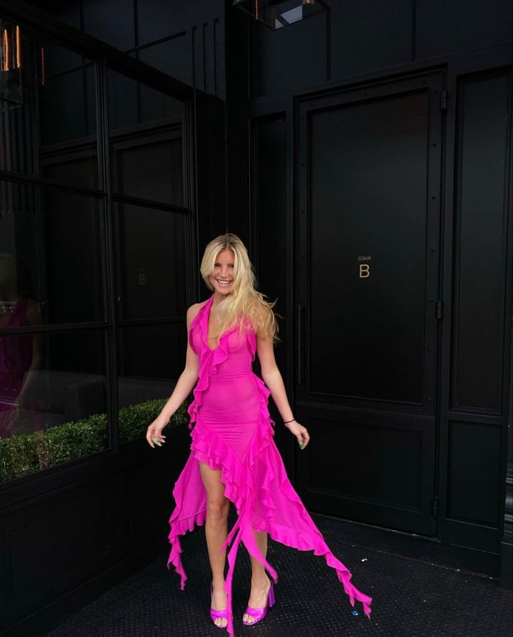 Pink Fashion Elegant Sexy Strapless Sleeveless Long Chiffon Ball Gown Holiday Birthday Party Dress Evening Dress Prom Dress nv3952