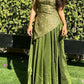 NiceVestidos--Vintage Floral Fashion Elegant Satin Long Prom Dress Graduation Gown NV5852