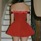 Red short party dress homecoming dress birthday dress evening dress prom dress nv1806