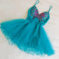 Blue Beaded Short Tulle Homecoming Dress Birthday Cocktail Party Dress nv4656