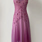 NiceVestidos--Pink beaded mid-length homecoming dress prom dress NV5692