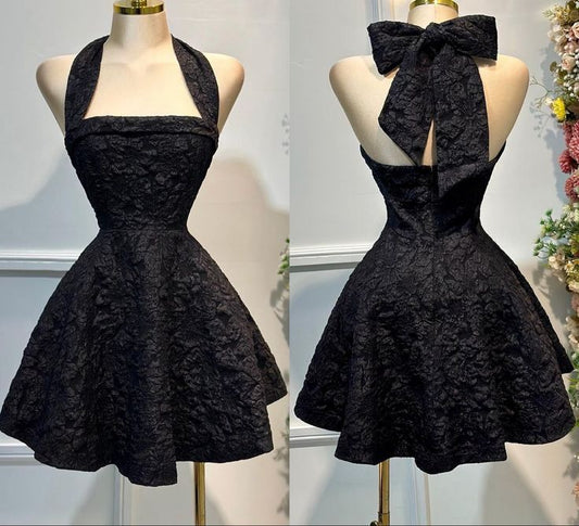 Black Fashion Short Back to School Dress Party Dress nv4899