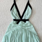NiceVestidos-Mint Green Chiffon Holiday Strapless Dress Travel Dress nv5542