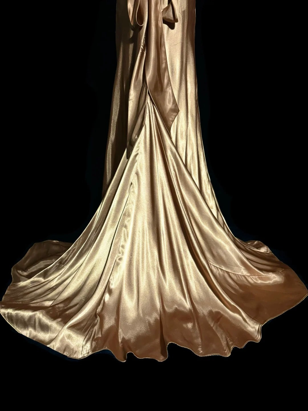 Gold Fashion Elegant Venus Goddess Long Satin Ball Gown Evening Dress Party Dress nv4556