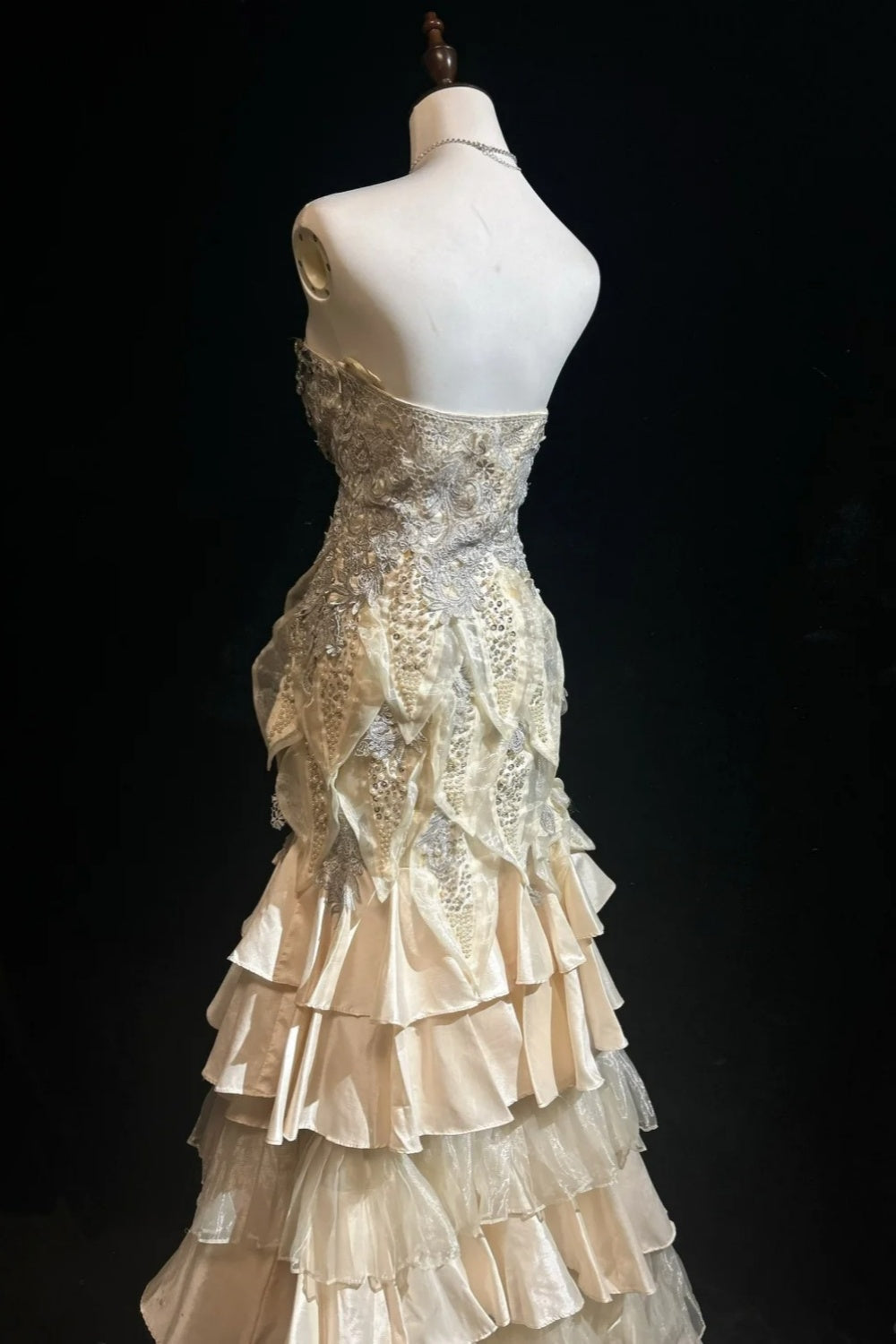 Luxurious and gorgeous long exquisite bead decoration formal evening gown Prom gown NV6576