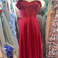 Red Fashion Long Satin Slim Fit Evening Dress, Bridesmaid Dress, Graduation Dress NV6633