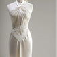 Ivory Elegant Fashion Strap Long Satin Graduation Gown Mermaid Sling Prom Dress Birthday Party Dress Evening Dress nv3938