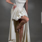 White pearl short fashion elegant homecoming dress birthday party dress prom dress nv4772