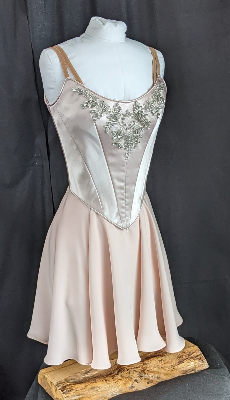 Rosa Perlenbesetztes kurzes Homecoming-Kleid Geburtstagspartykleid nv4573